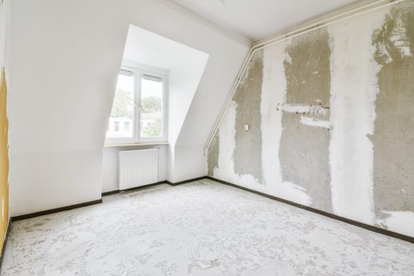 Spacious bright and beautiful room with large windows